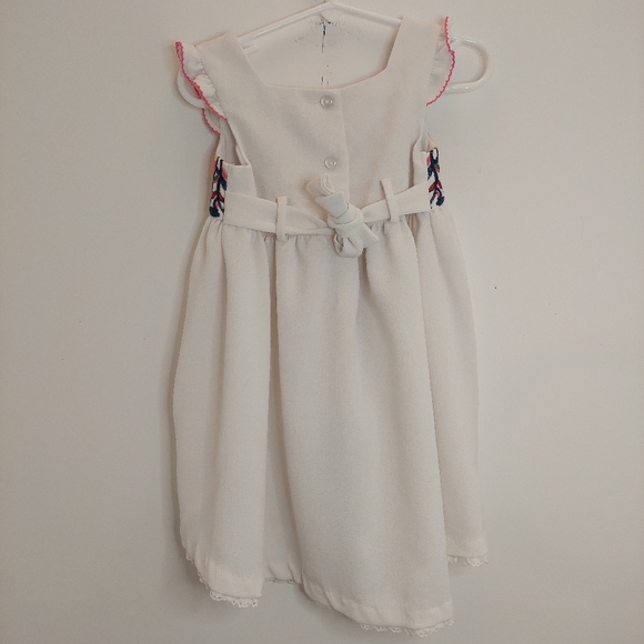 Iris & Ivy Girl's Size 2T Dress White Embroidered Sleeveless Toddler Summer - Picture 5 of 6